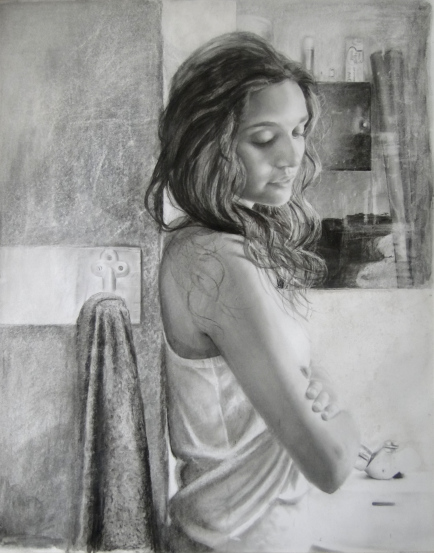 dibujo realista de Carmen Mansilla